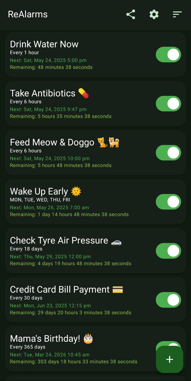 ReAlarm App Screenshot